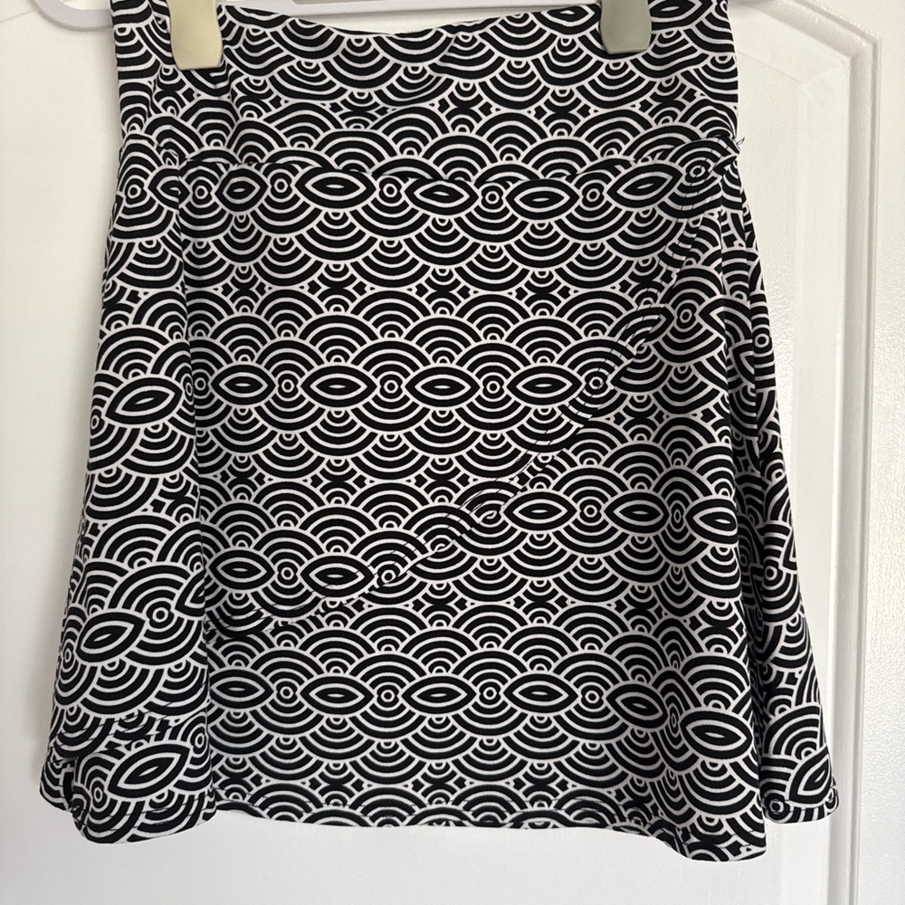 Soybu Black and White Geometric Women's Blouse